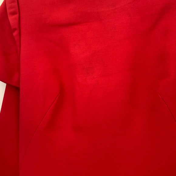 Alexander McQueen Cape Red Wool & Silk Mini Dress - Picture 8 of 8